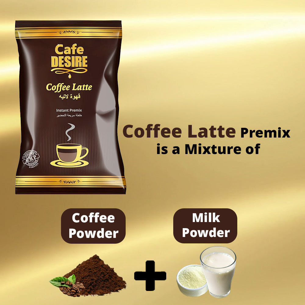 Coffee latte Premix - Low Sugar Unsweetened (650g)