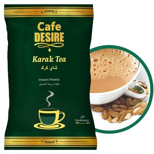 Karak Cardamom Tea Premix (1Kg) | 3 in 1 Tea |  Makes 80 cups | Milk not required | Cardamom Flavour Imported from Geneva | For Manual Use - Just add Hot Water | Suitable for all Vending Machines 