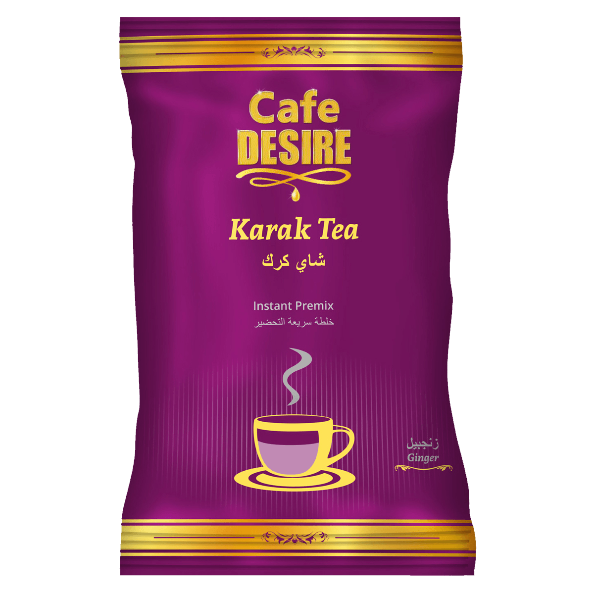 Karak Ginger Tea Premix (1Kg) | 3 in 1 Tea | Makes 80 cups | Strong Tea with Ginger Flavour | Milk not required | Rich taste as Home-made | For Manual Use - Just add Hot Water | Suitable for all Vending Machines 